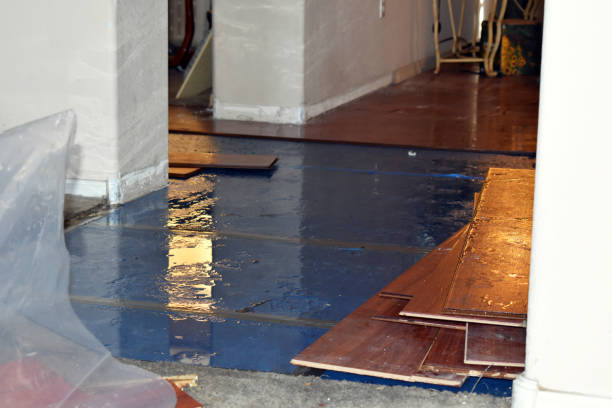 Professional Basement Water Removal technician working in Adair, OK